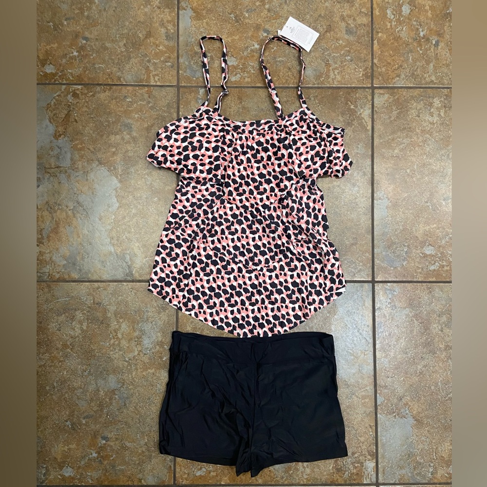 Leopard Print Ruffle Takini Set - Picture 2 of 8